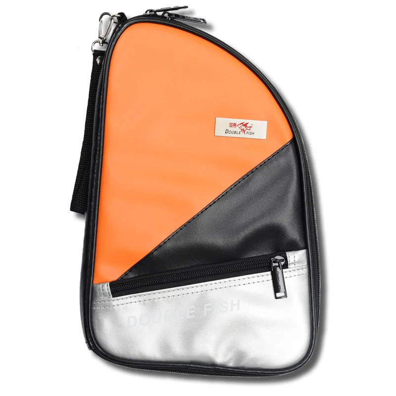 مزدوجة الأسماك R نوع تنس طاولة مضرب حالة طاولة مقاومة للمياه تنس مضرب حقيبة بو الجلود الملونة