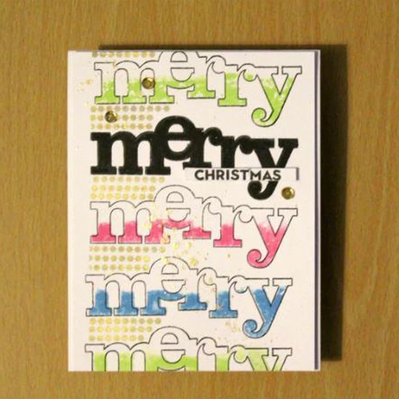 Слова о Merry прозрачный силиконовый штамп/штампы для скрапбукинга DIY/фото декоративная открытка для альбома