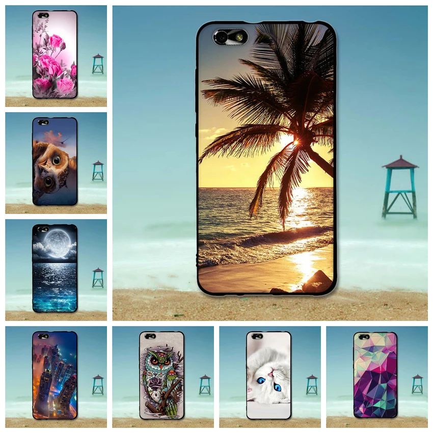 Чехол для Huawei Honor 4X мультяшный Резиновый ТПУ защитный чехол телефона чехлы мягкий