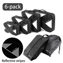 Высококачественный куб для упаковки 6 шт./компл. дорожная сумка для мужчин/женщин прочный большая вместительность органайзер для одежды чемодан для хранения