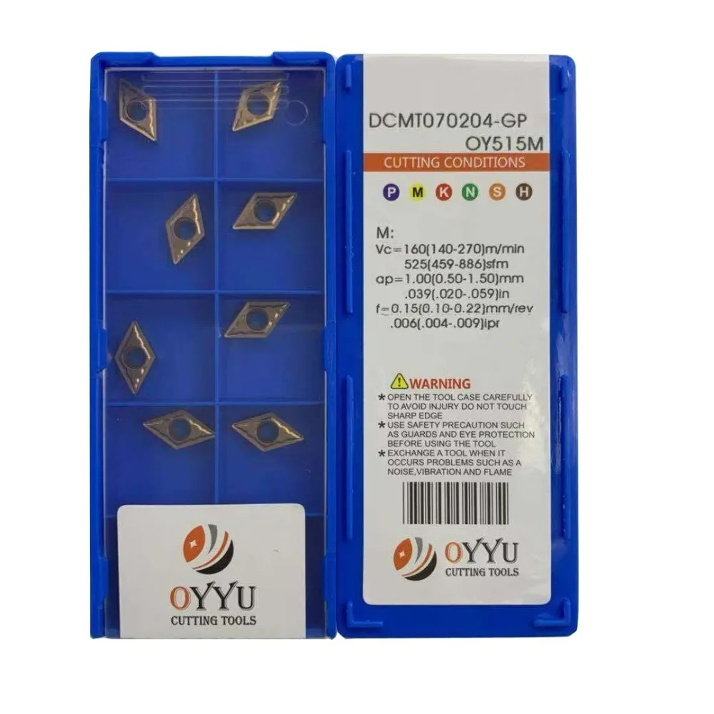 OYYU DCMT 070208 070204 DCMT070204-GP DCMT070208-GP OY515M карбидные вставки из нержавеющей стали токарные инструменты