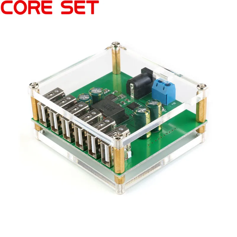 6USB DC понижающий стабилизатор напряжения Мощность преобразователя постоянного