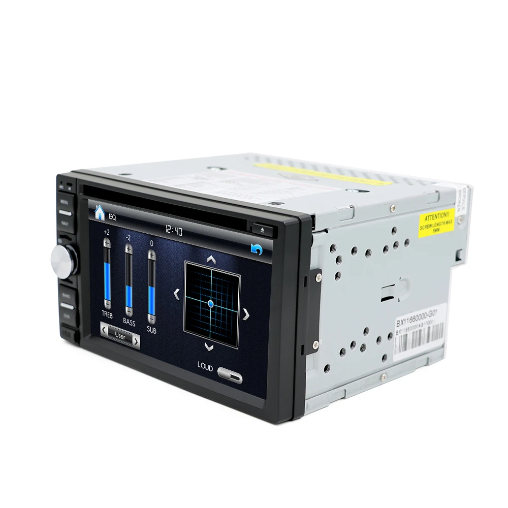 Двойной автомобильный DVD плеер Eunavi 2 Din для ПК Универсальный с GPS навигацией MP3