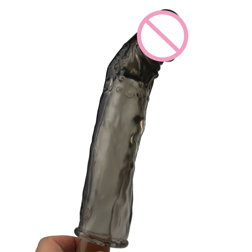 penis sleeve extender Bolder delay ejaculation reusable cock ring dick cover sleeves condom sex toys for man realistic glans 11