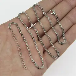 10 шт 43 + 5 см металлическая цепочка с ожерелье с застежкой-карабином ювелирные аксессуары DIY ювелирных изделий