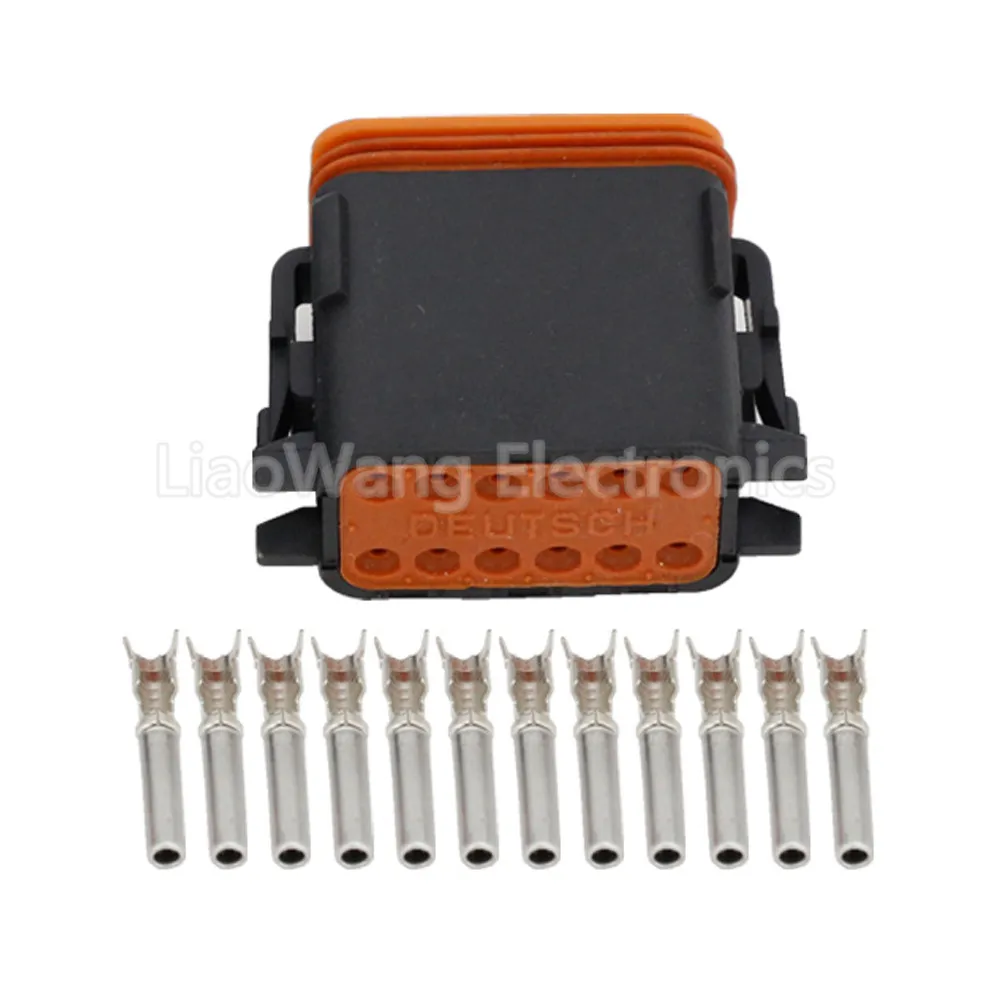 Черный 12 Pin DT04 12P/DT06 12S разъемы мужской женский автомобильный водонепроницаемый