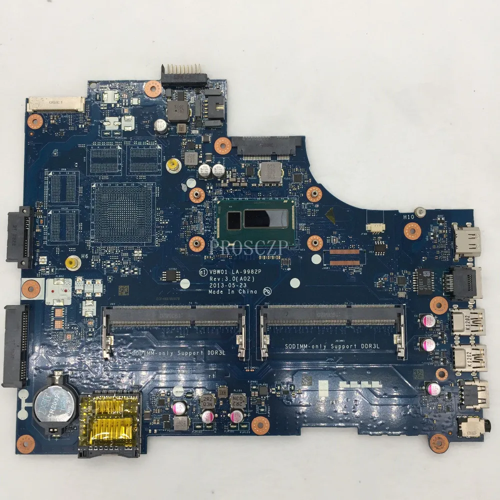 Discount Free shipping  for 15R 5537 3537 VBW01 LA-9982P  Laptop Motherboard pavilion SR170 i5-4200U CPU  DDR3L working well 0