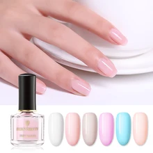 BORN PRETTY colors лак для ногтей розовый полупрозрачный желе для дизайна ногтей лак длительный Маникюр 8 цветов