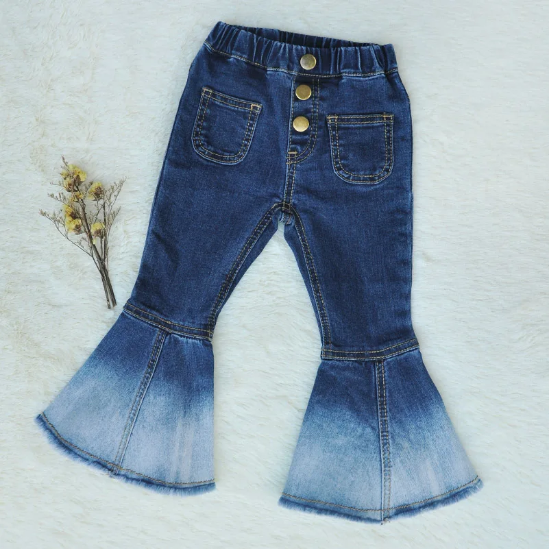 Chifuna/Новые модные штаны на подкладке для девочек весенние детские брюки, наряды костюм для малышей модные детские винтажные джинсы