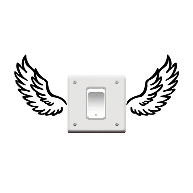 أجنحة تبديل ملصق diy ديكور المنزل ل تبديل قرص كمبيوتر محمول سيارة المنزل صائق الفن pvc للأطفال نوم