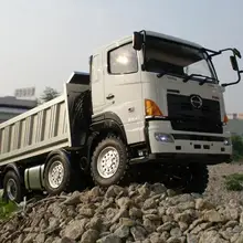 1/14 весы пульт дистанционного управления Радиоуправляемый трактор Hino8* 8 кобелко-Экскаватора 700 8x8 самосвал грузовик RTR 7CH 8WD ведущее колесо