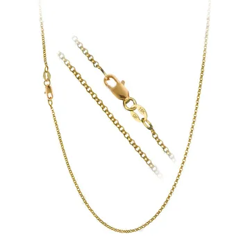 

1PC Nice Accessories Findings 16"-30" Necklace Chains O Genuine Gold Filled Link Rolo Chain+Lobeter Clasp Pendant Cheap