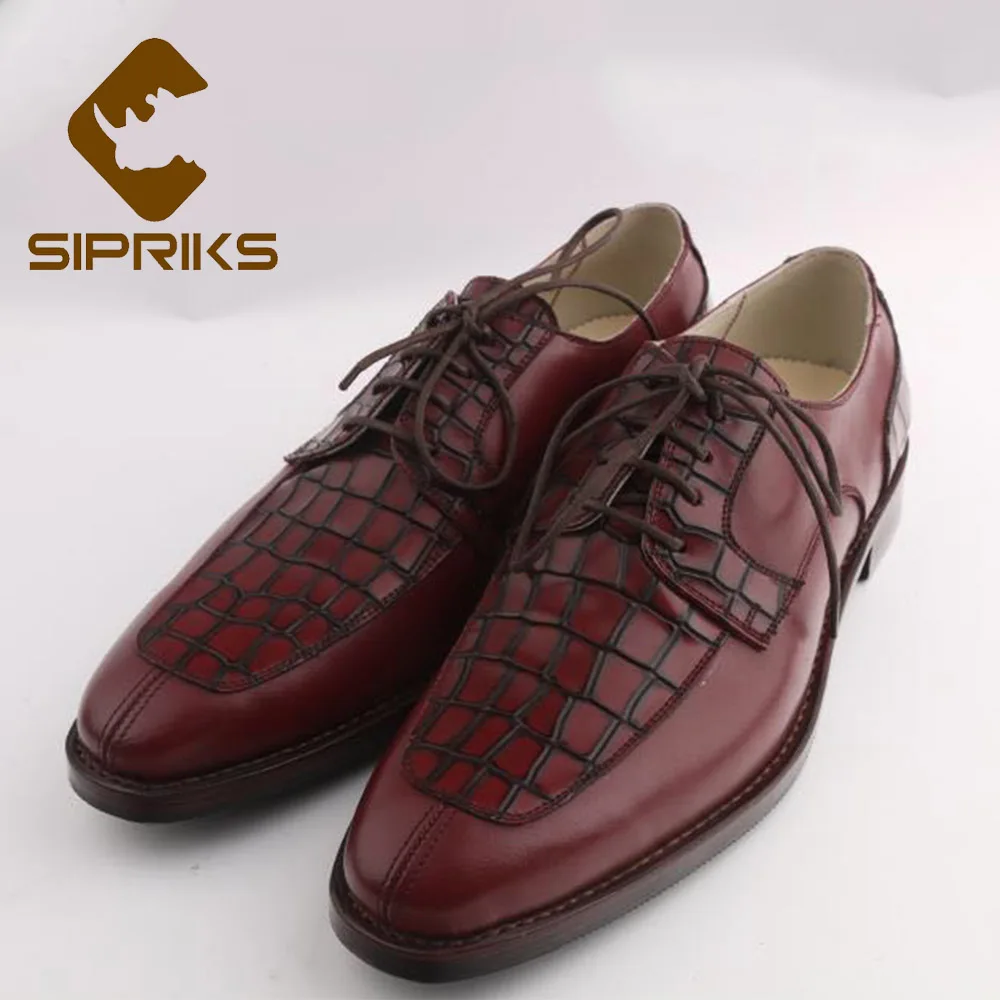 

Sipriks Luxury Italian Handmade Mens Sewing Welted Shoes Boss Business Office Suits Gents Shoes Large Size 46 47 Formal Tuxedo