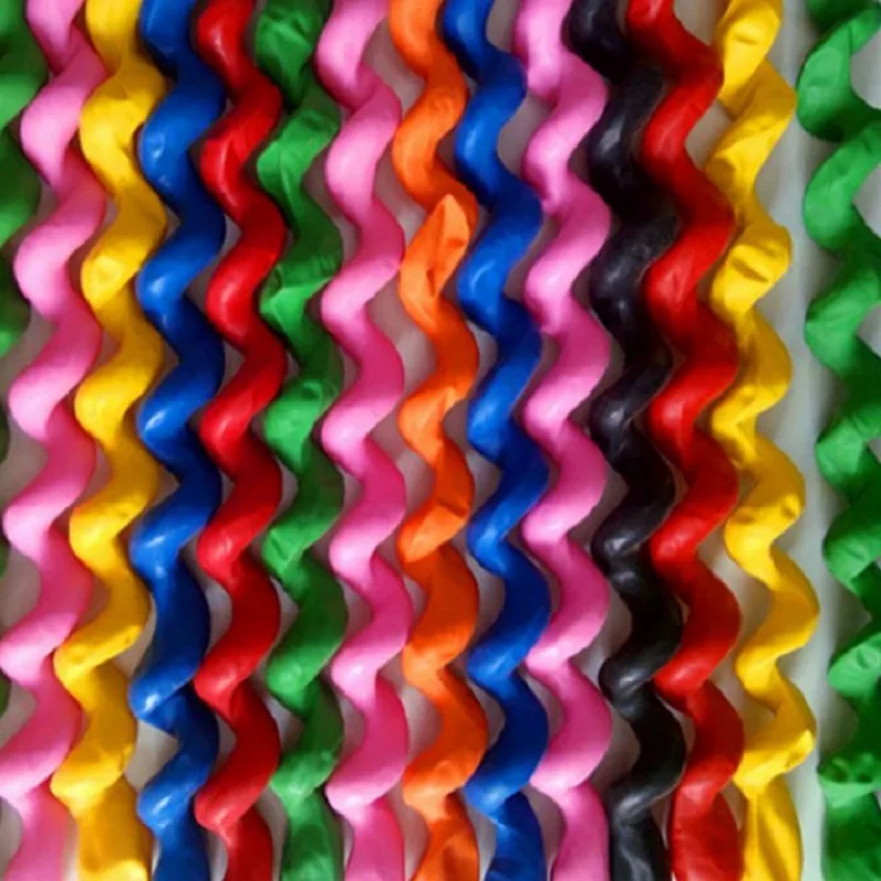 50pcs Screw Twisted Latex Balloon Spiral Thickening Long Balloon Bar