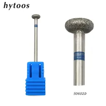 HYTOOS 6*2mm Flat Diamond Nail Drill Bit 3/32″ Rotary Diamond Burr Manicure Bits Drill Accessories Nail Mills Tool-S0602D