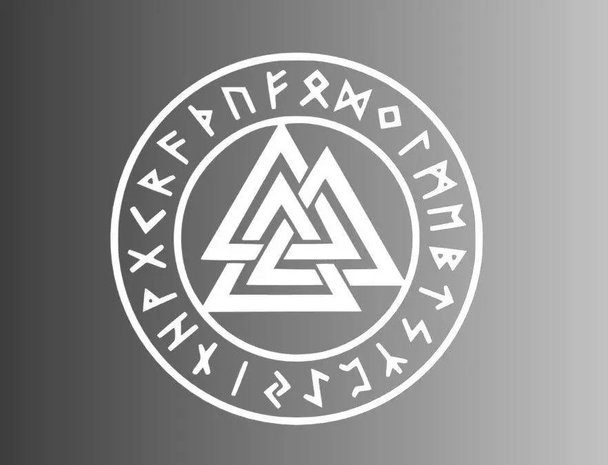 

Valknut viking mythology Sticker car window laptop decal runes norse