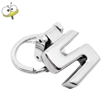 Автомобильные аксессуары, брелок украшение с кольцом для ключей 3D S логотип держатель для Mercedes Benz S55 S63 S200 S250 S300 S350 w210 w221 w212 AMG