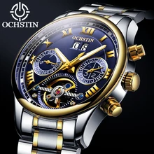 Tourbillon Business Mechanical Watch Ochstin Luxury Brand Self Winding Stainless Steel Automatic Watch Waterproof Day Date Man Tourbillon Business Mechanical Watch Ochstin Luxury Brand Self Winding Stainless Steel Automatic Watch Waterproof Day Date Man