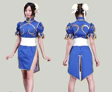 Disfraces de halloween para las mujeres ropa de anime street fighter chun li cosplay para niñas fancy dress costume juego cheongsam