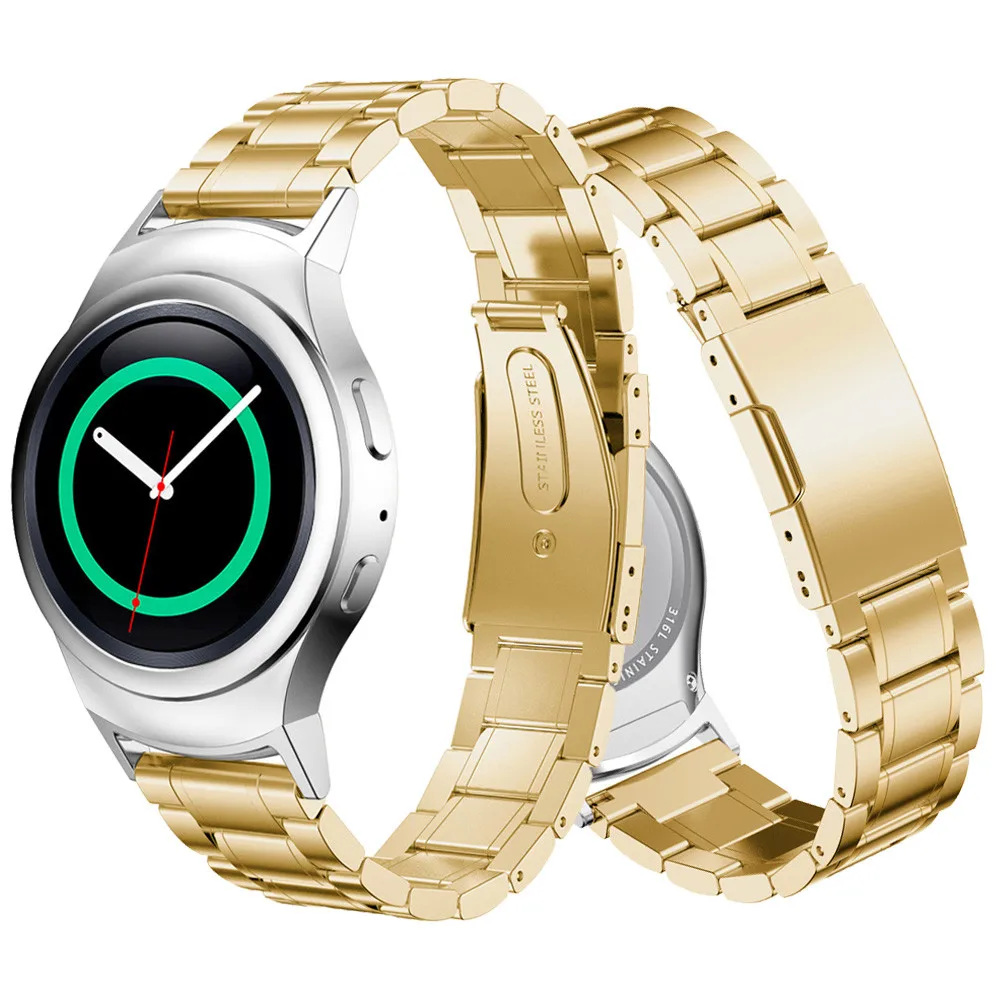 Ремешок для часов из нержавеющей стали с адаптером разъема Samsung Gear S2 RM 720 Soprt SM R720