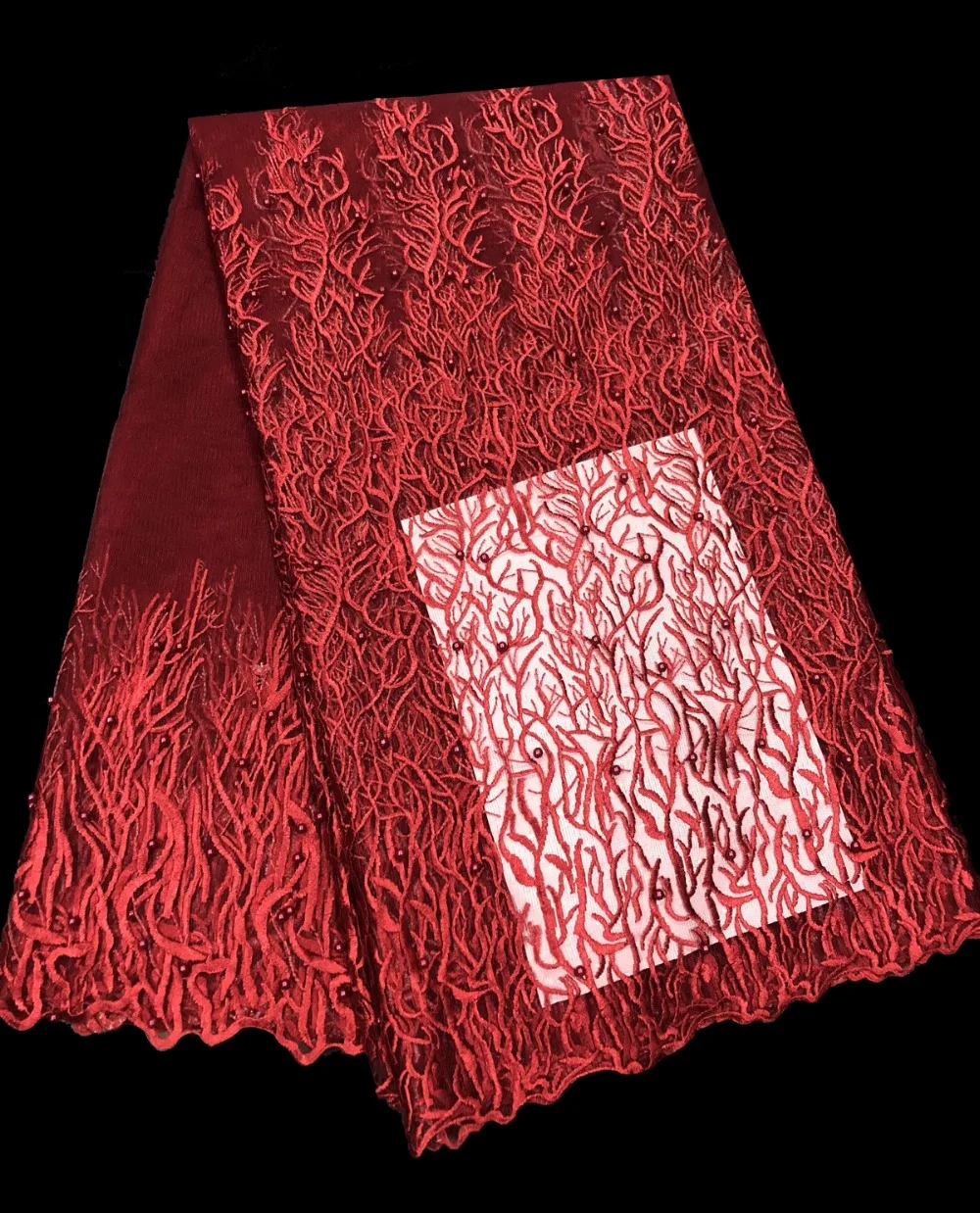 

2019 African Dresses For Women Nigeriane, African Textiles Velvet Net Lace Fabric B1