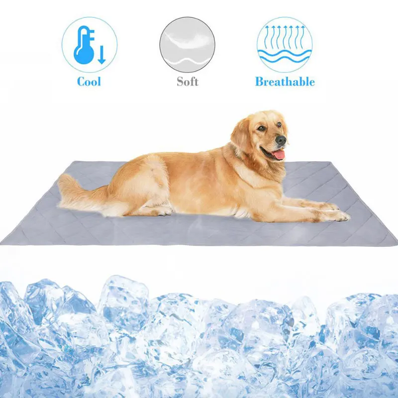 Pet Dog cooling mat Summer Blanket Ice Pet Dog Bed Sofa Portable Tour Camping sleeping Mats for Dog house mat Pad