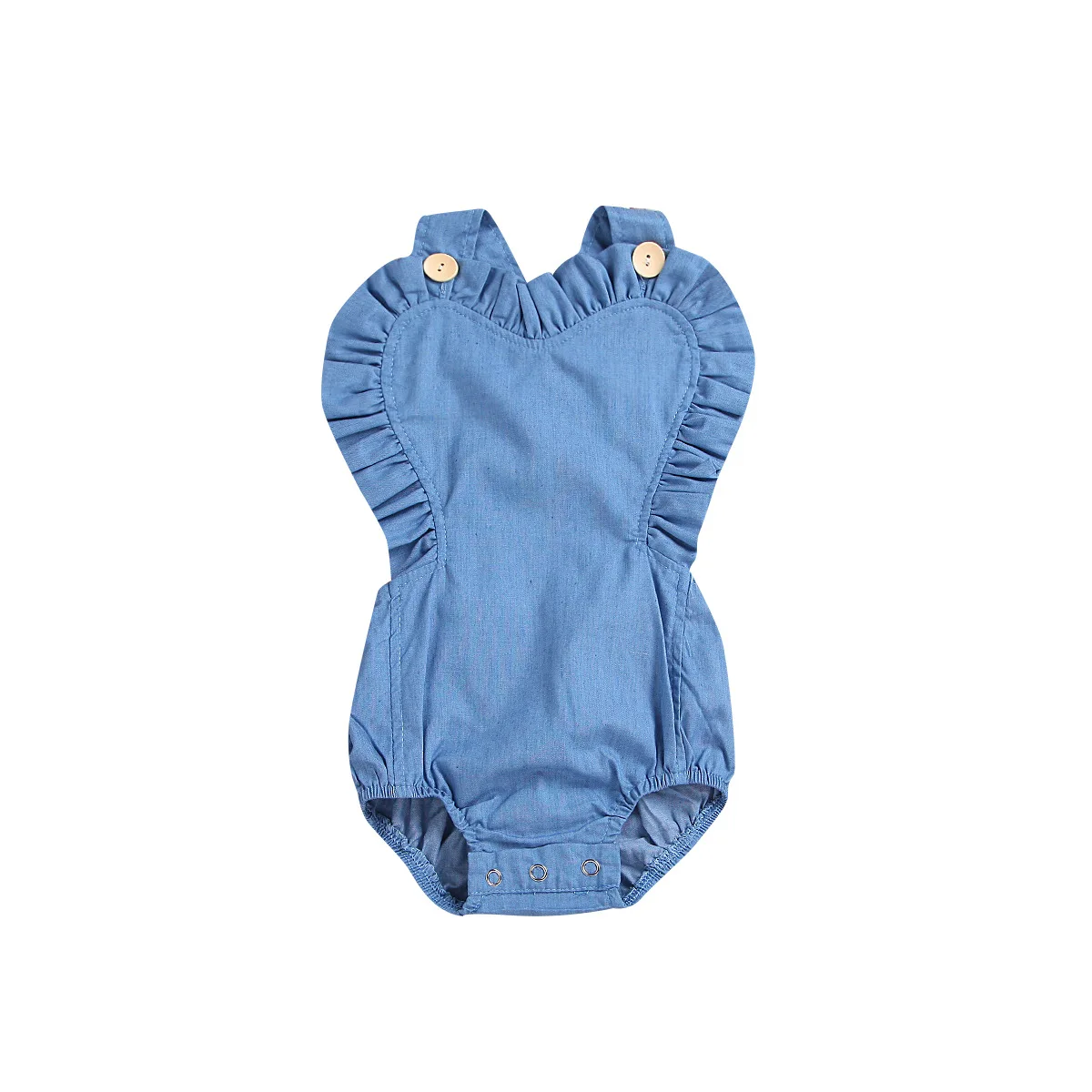 

Summer Baby Girls Jumpsuit Infant Newborn Baby Bodysuit Ruffles Sleeveless Baby Clothing