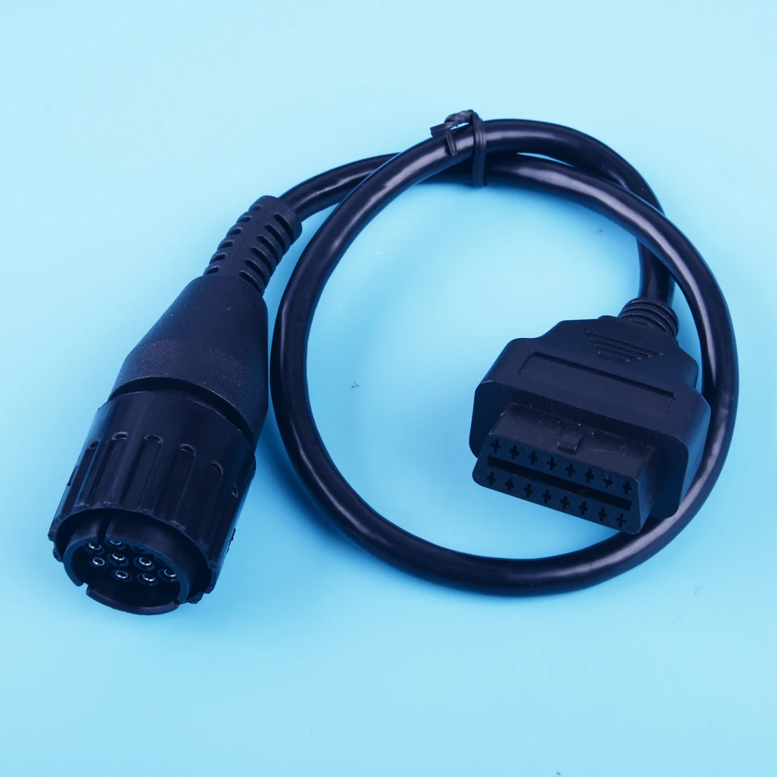 beler 10 Pin Black OBD2 II Code Reader Diagnostic Connector Tool Adaptor Fit for BMW Motorcycle