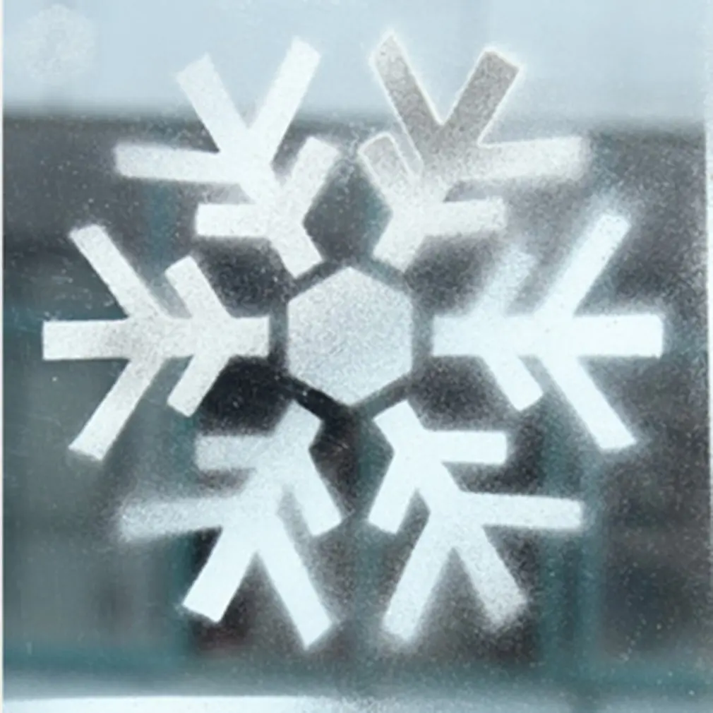 Buy Practical Design Merry Christmas New Year Spray Pattern Snowflake Window