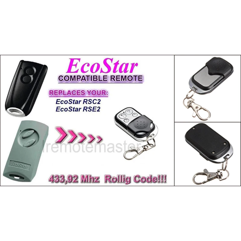 Пульт дистанционного управления для гаража Ecostar RSE2 RSC2 10 шт.|Пульты ДУ| |