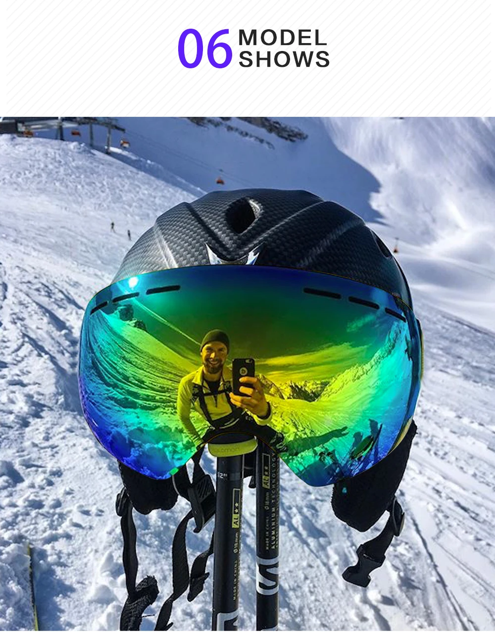DMAR лыжные очки сферические двухслойные UV400 Анти-туман с коробкой защита сохраняет тепло большие линзы очки снег очки катание