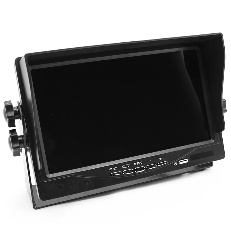 GreenYi Backup Camera Wired 7 Inch Monitor and Camera Kit For Truck/Semi-Trailer/Box Truck/RVTrailer/Bus/Tractor When Reversing car headrest dvd player