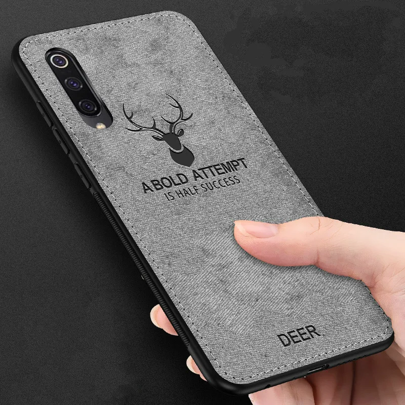 

Shockproof Deer Cloth Case For Xiaomi Mi9 SE 8 Lite F1 Soft Edge Case For Redmi K20 Pro 7 Note 7 6 5 4X Pro 6A 5Plus Back Cover