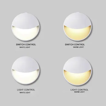 

Smart LED Motion Sensor Night Light Battery Powered Night Lamp Safety For Bedroom Home Decoration Toilet Light