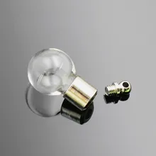 50 штук винтовой колпачок шарообразный стеклянный миниатюрная винтажная подвеска Желая Стеклянная подвеска в виде сосуда масло Шарм формирование микрорельфа имени на рисе искусство