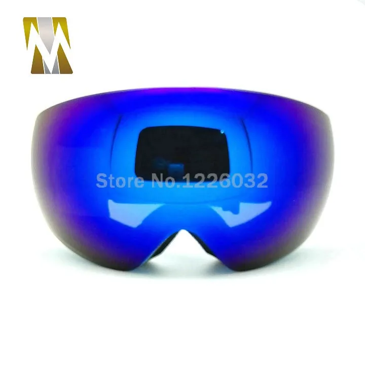 Синие лыжные очки с линзами очки для мотокросса мотоцикл двойные линзы uv400 Анти-очки для тумана катание на лыжах Сноуборд очки катание google