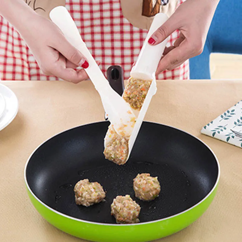 1 комплект пластиковые удобные Meatball сделать DIY креветочные шарики meatbills плесень производитель кухонные инструменты аксессуары для готовки