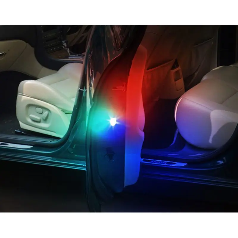 2 шт. магнитный беспроводной 5 светодиодный предупреждающий свет для открывания двери автомобиля Водонепроницаемый стробоскоп мигающий сигнал для предотвращения столкновений светодиодный Сигнальные Лампы Безопасности