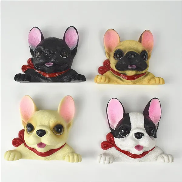 French Bulldog cute puppy dogs resin switch stickers fridge magnets - 3