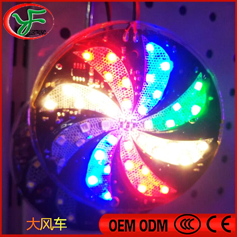 

Arcade Game accessories swing machine decorative lights 12V windmill rotating lights Colorful rotating LED 10 PCS/LOT
