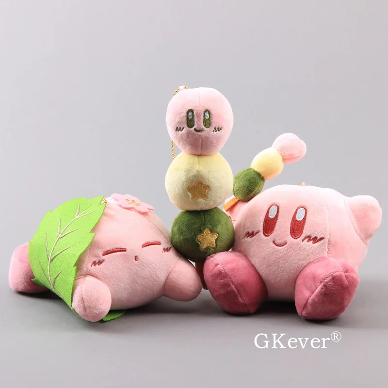 Супер кавайная плюшевая подвеска Kirby с брелоком мини мягкие куклы 3 шт./лот