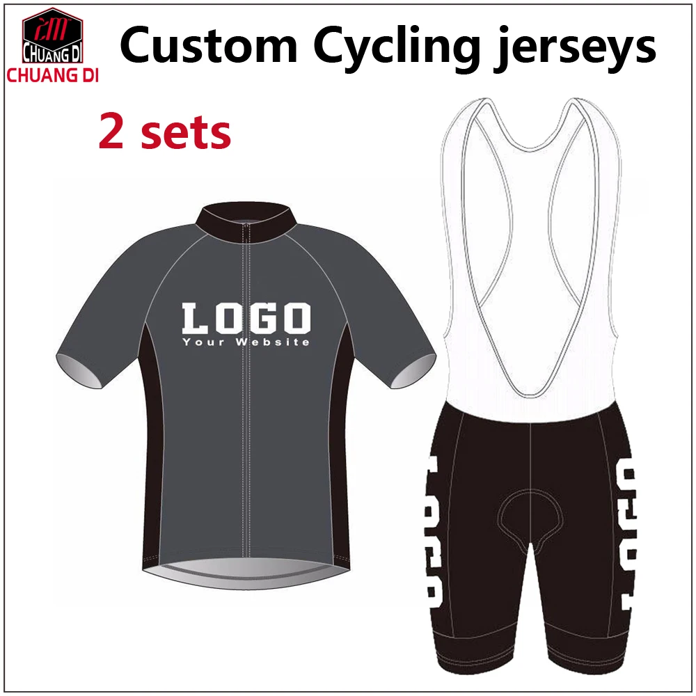 

2019 Bicycle Short Sleeve BIB Set Custom Cycling Jersey And BIB Shorts Customized ropa specialty Private / Team Clothes /2 sets