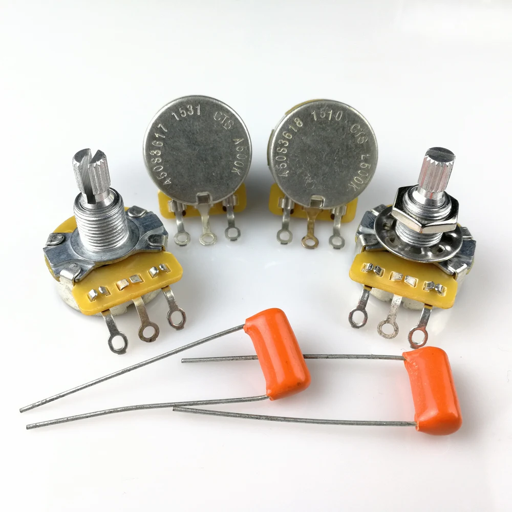 CTS Tone Volume Knob A500K L500K Potentiometer For Electric Guitar/ Bass Potentiometer 450 POT/ Set|Guitar Parts & Accessories| - AliExpress