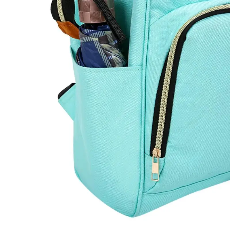 Повседневный вместительный рюкзак, однотонный цвет, для мамочек для ухода за ребенком, дорожные рюкзаки, большие детские подгузники для кормления, школьные сумки для девочек