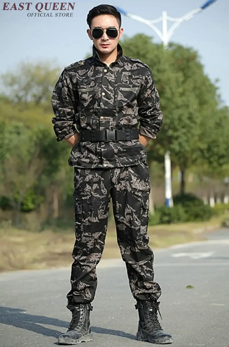 Военная одежда немецкая Униформа Второй мировой войны американская военная форма Военная Униформа камуфляж KK1800 H - Цвет: 1