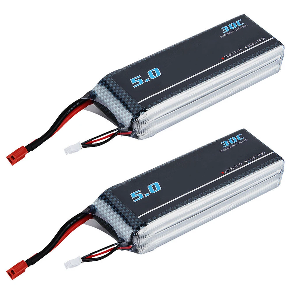 

2X 5000mAh 3S 11.1V 30C Li-Po Battery Pack RC Airplane Boat Deans Plug