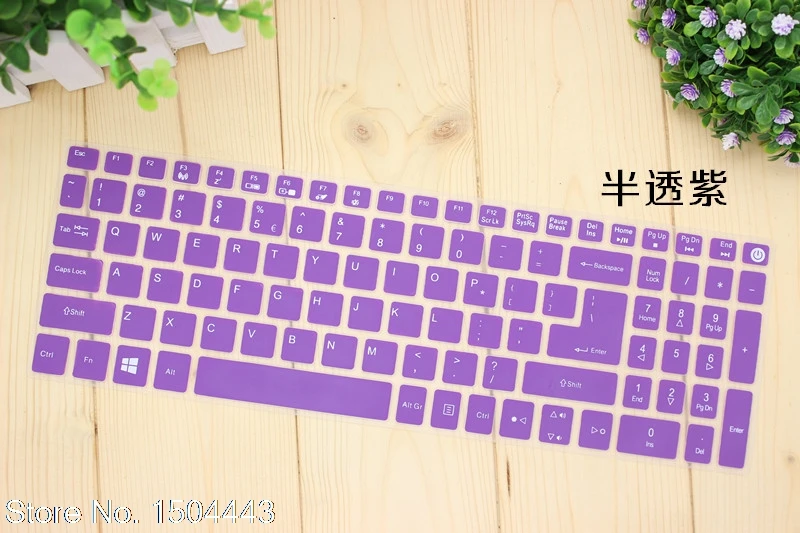 Силиконовый защитный чехол для клавиатуры 15,6 дюймов для acer Aspire E15 E 15 E5-576 E5576 V3 V15 E5-553G/575G/Aspire 3 5 7 Series - Цвет: purple