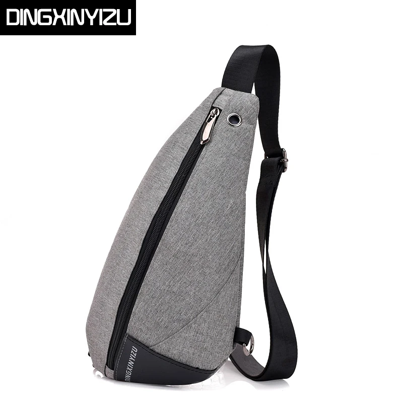 

DINGXINYIZU Fashion Oxford Chest Bag Men Simple Single Shoulder Bags for Women Crossbody Bag Male Messenger Bag Back Pack Blosas