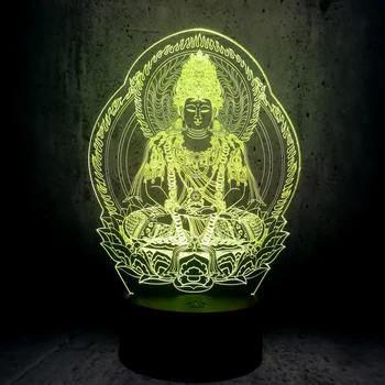 

Sale Novelty Buddha Usb 3d Night Light Atmosphere Led Bulbs Luminaria Nights Lamp Christmas Birthday Gifts Table Rgb Lamparas