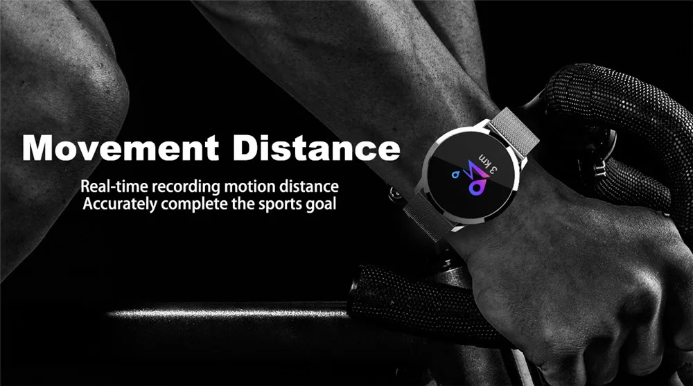 Новые Q8 Смарт часы OLED цветной экран нержавеющая сталь Водонепроницаемый Носимых устройств Smartwatch наручные часы для мужчин женщин фитнес трекер